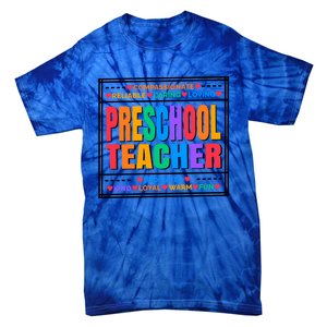 Pre School Teacher Gift Tie-Dye T-Shirt