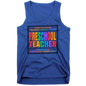 Pre School Teacher Gift Tank Top