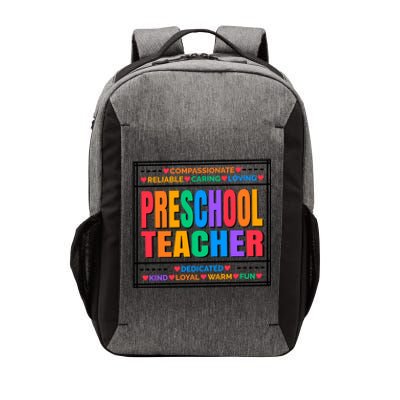 Pre School Teacher Gift Vector Backpack