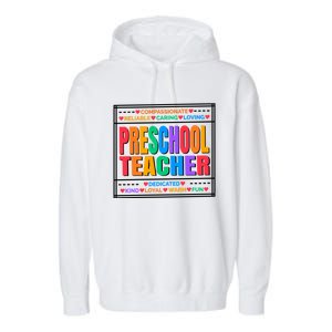 Pre School Teacher Gift Garment-Dyed Fleece Hoodie