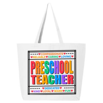 Pre School Teacher Gift 25L Jumbo Tote