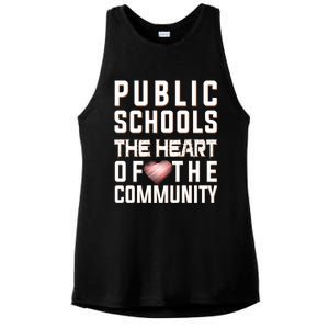 Public Schools The Heart Of The Community Ladies PosiCharge Tri-Blend Wicking Tank