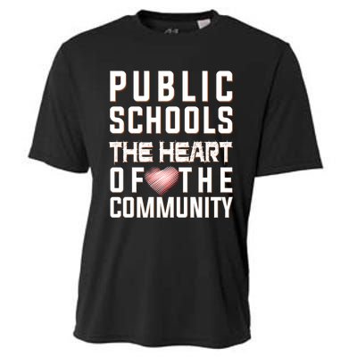 Public Schools The Heart Of The Community Cooling Performance Crew T-Shirt