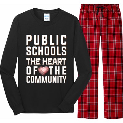 Public Schools The Heart Of The Community Long Sleeve Pajama Set