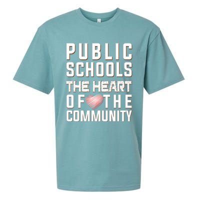 Public Schools The Heart Of The Community Sueded Cloud Jersey T-Shirt