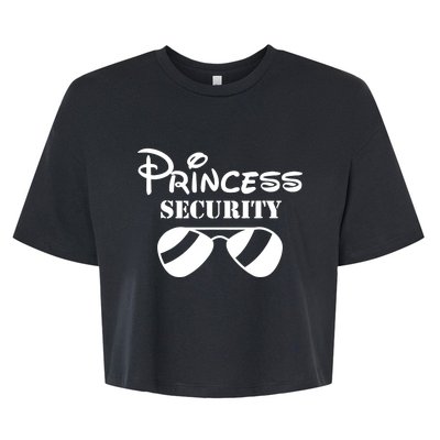 Princess Security Team Big Brothers Announcements Matching Bella+Canvas Jersey Crop Tee