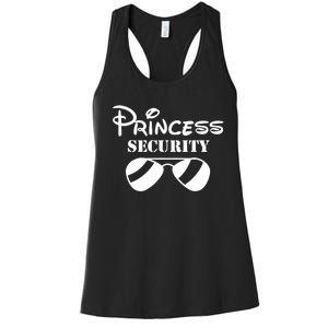 Princess Security Team Big Brothers Announcements Matching Women's Racerback Tank