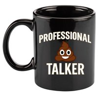 Professional Shit Talker Funny Joke Slogan 11oz C Handle Ceramic Mug