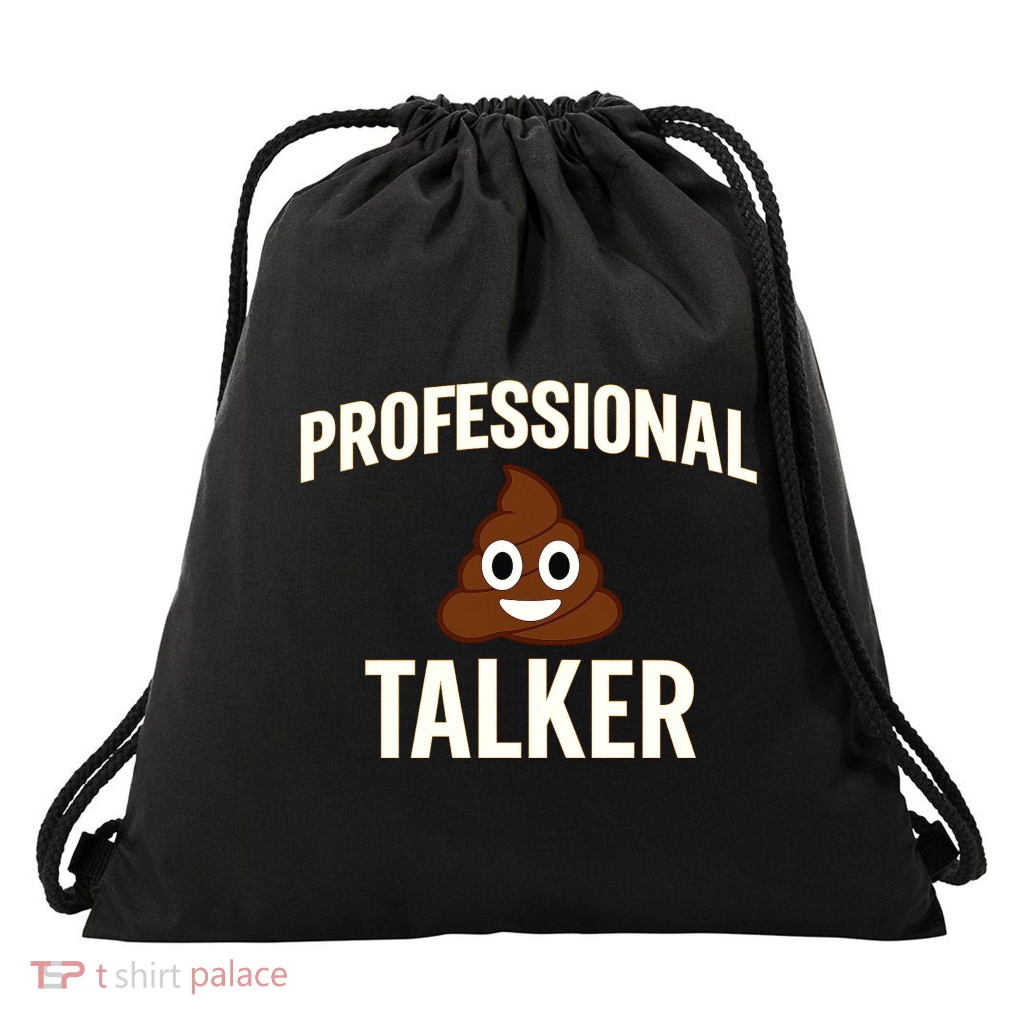 Professional Shit Talker Funny Joke Slogan Drawstring Bag