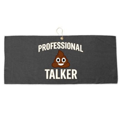 Professional Shit Talker Funny Joke Slogan Large Microfiber Waffle Golf Towel