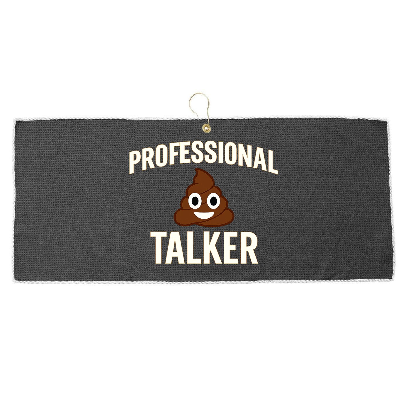 Professional Shit Talker Funny Joke Slogan Large Microfiber Waffle Golf Towel
