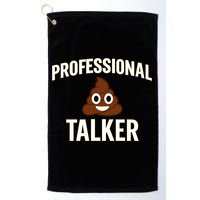 Professional Shit Talker Funny Joke Slogan Golf Towel