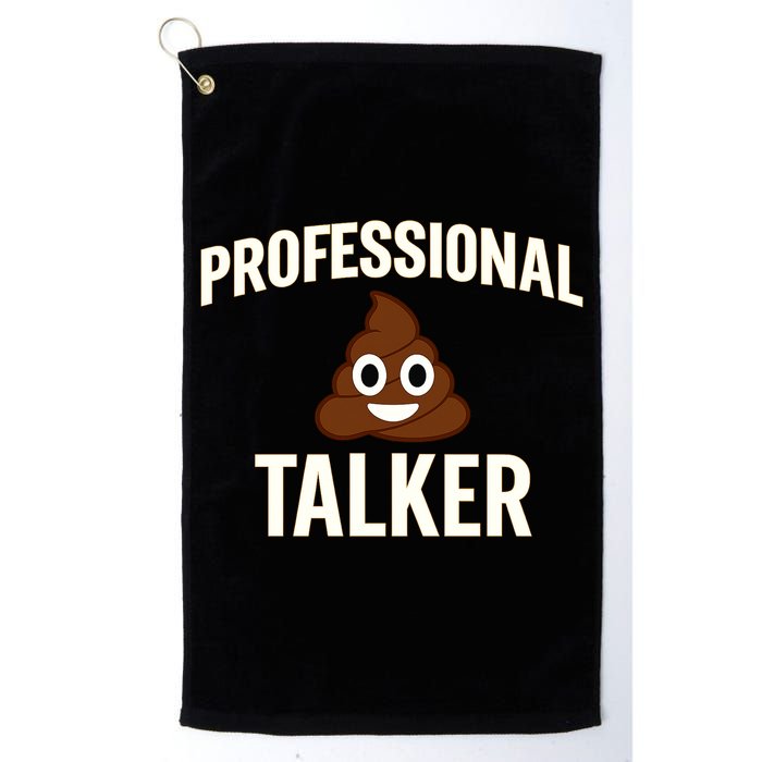 Professional Shit Talker Funny Joke Slogan Golf Towel