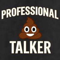 Professional Shit Talker Funny Joke Slogan Golf Towel
