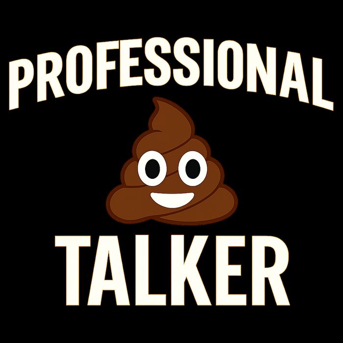 Professional Shit Talker Funny Joke Slogan Crop Top