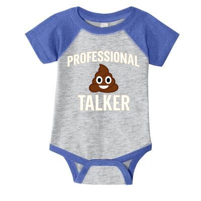 Professional Shit Talker Funny Joke Slogan Infant Baby Jersey Bodysuit