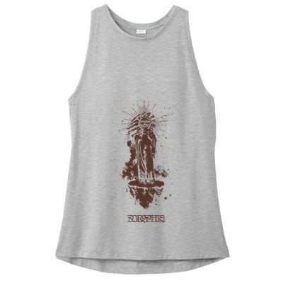 Polyphia Sunman Tan Ladies PosiCharge Tri-Blend Wicking Tank