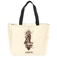 Polyphia Sunman Tan Zip Tote Bag