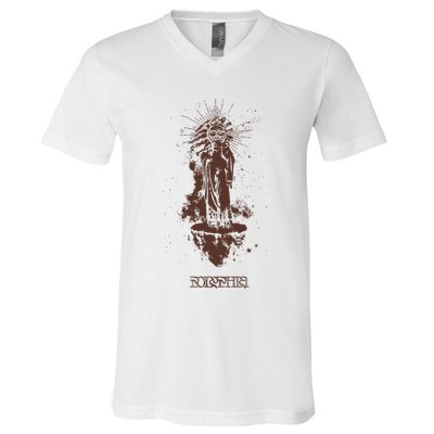 Polyphia Sunman Tan V-Neck T-Shirt