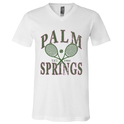 Palm Springs Tennis V-Neck T-Shirt