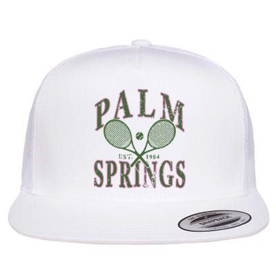 Palm Springs Tennis Flat Bill Trucker Hat