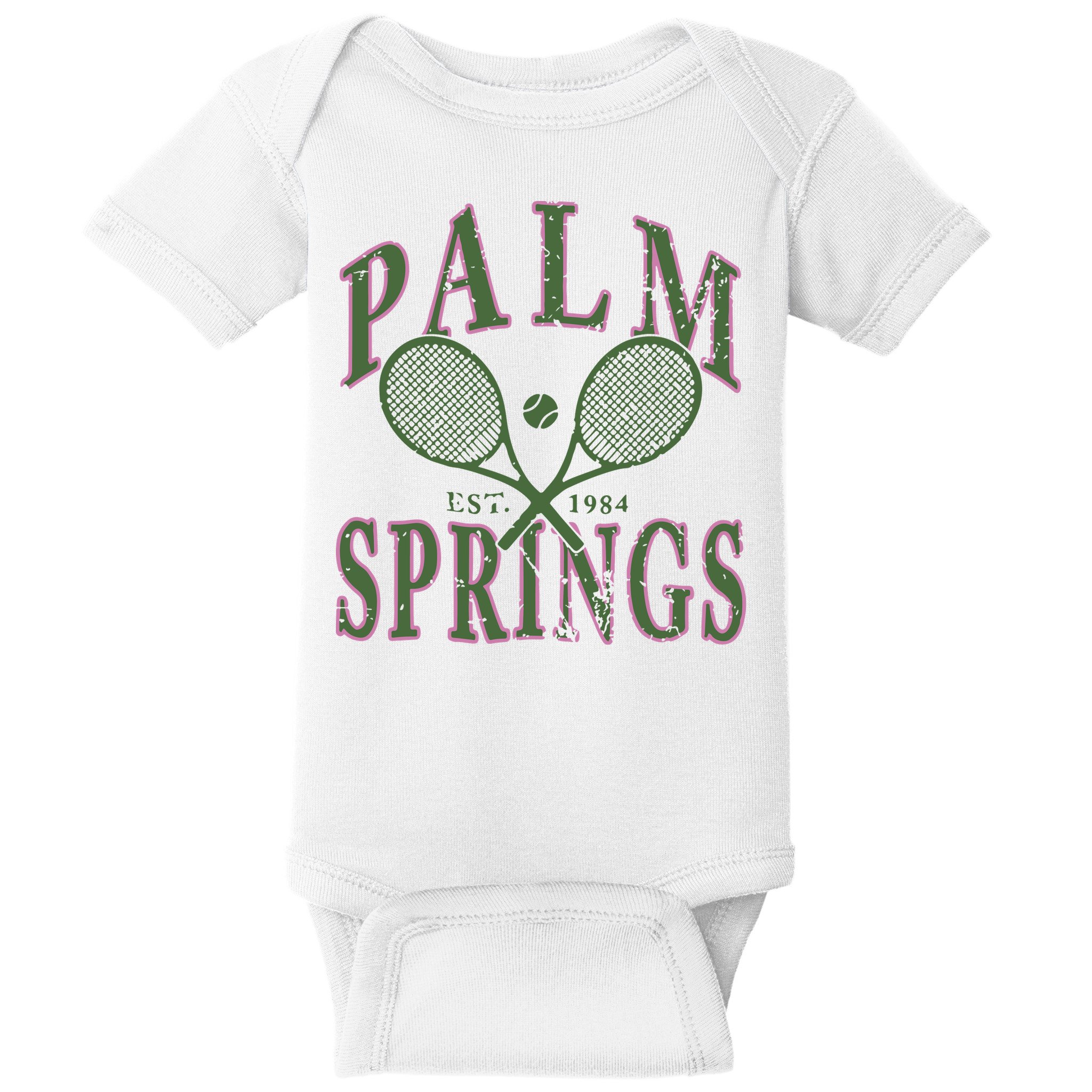 Palm Springs Tennis Baby Bodysuit
