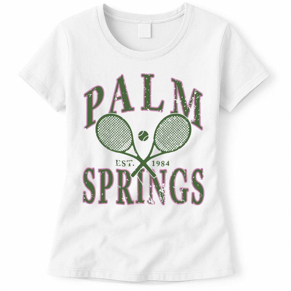 Palm Springs Tennis Womens T-Shirt