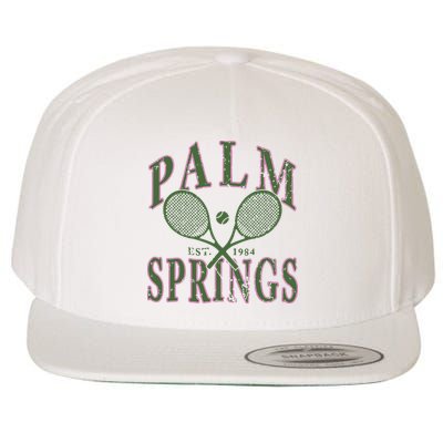 Palm Springs Tennis Wool Snapback Cap