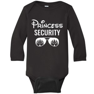 Princess Security Team Big Brother Announcement Birthday Baby Long Sleeve Bodysuit