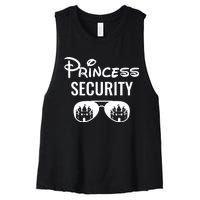 Princess Security Team Big Brother Announcement Birthday Women's Racerback Cropped Tank