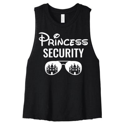 Princess Security Team Big Brother Announcement Birthday Women's Racerback Cropped Tank