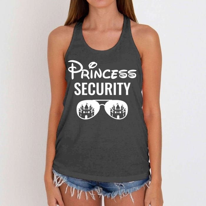 Princess Security Team Big Brother Announcement Birthday Women's Knotted Racerback Tank