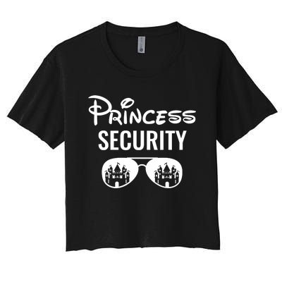 Princess Security Team Big Brother Announcement Birthday Women's Crop Top Tee