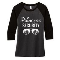 Princess Security Team Big Brother Announcement Birthday Women's Tri-Blend 3/4-Sleeve Raglan Shirt