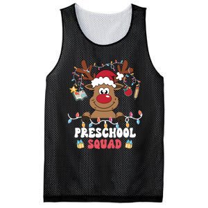 Preschool Suqad Teacher Christmas Reindeer Mesh Reversible Basketball Jersey Tank