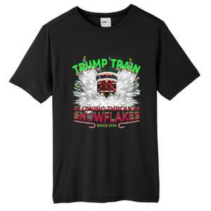 Plow Snowflakes This Christmas And Don A Maga Trump Train 2024 Meaningful Gift Tall Fusion ChromaSoft Performance T-Shirt