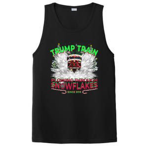 Plow Snowflakes This Christmas And Don A Maga Trump Train 2024 Meaningful Gift PosiCharge Competitor Tank