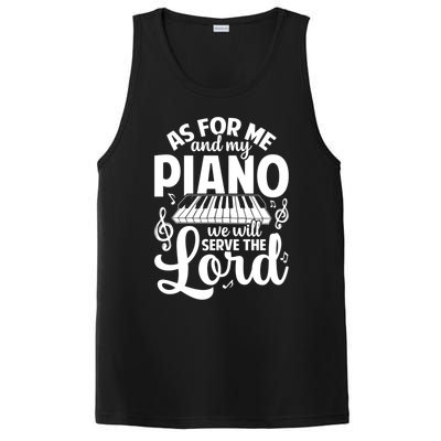 Piano Serve The Lord Christian Piano Player Pianist Keyboard Gift PosiCharge Competitor Tank