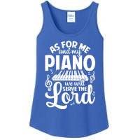 Piano Serve The Lord Christian Piano Player Pianist Keyboard Gift Ladies Essential Tank