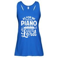 Piano Serve The Lord Christian Piano Player Pianist Keyboard Gift Ladies Essential Flowy Tank