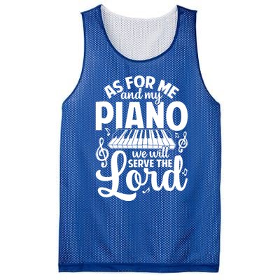 Piano Serve The Lord Christian Piano Player Pianist Keyboard Gift Mesh Reversible Basketball Jersey Tank