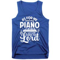 Piano Serve The Lord Christian Piano Player Pianist Keyboard Gift Tank Top