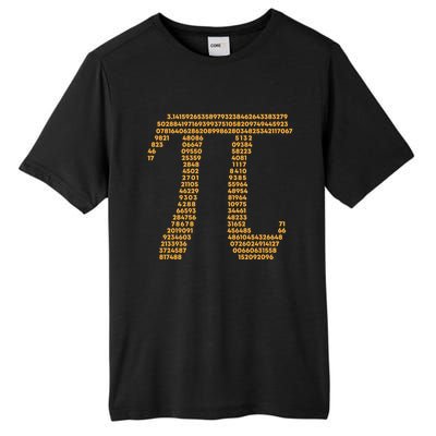 Pi Symbol Typography 3 14 Pi Day Teacher Math Word Art Cute Gift Tall Fusion ChromaSoft Performance T-Shirt