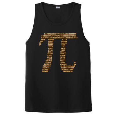 Pi Symbol Typography 3 14 Pi Day Teacher Math Word Art Cute Gift PosiCharge Competitor Tank