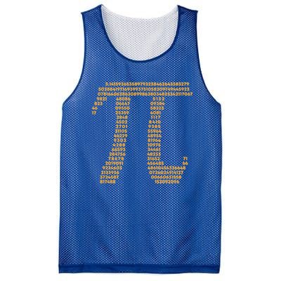 Pi Symbol Typography 3 14 Pi Day Teacher Math Word Art Cute Gift Mesh Reversible Basketball Jersey Tank