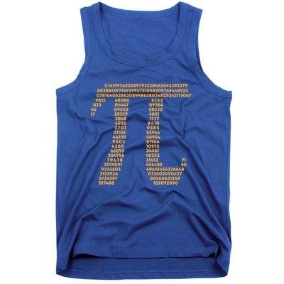 Pi Symbol Typography 3 14 Pi Day Teacher Math Word Art Cute Gift Tank Top