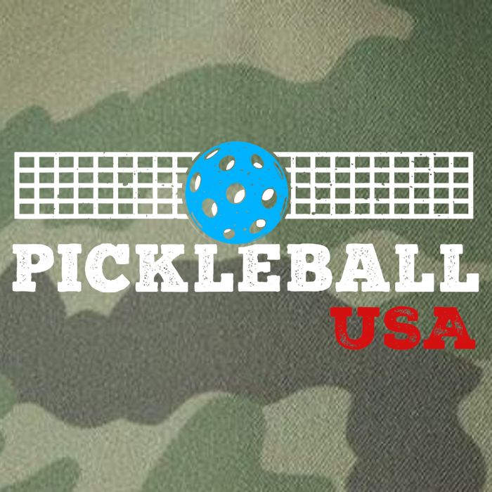 Pickleball Support The Team Pickleball Player USA Flag Legacy Tie Dye Trucker Hat