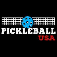 Pickleball Support The Team Pickleball Player USA Flag Flexfit Unipanel Trucker Cap