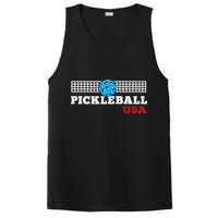 Pickleball Support The Team Pickleball Player USA Flag PosiCharge Competitor Tank