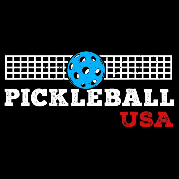 Pickleball Support The Team Pickleball Player USA Flag Cropped Pullover Crew